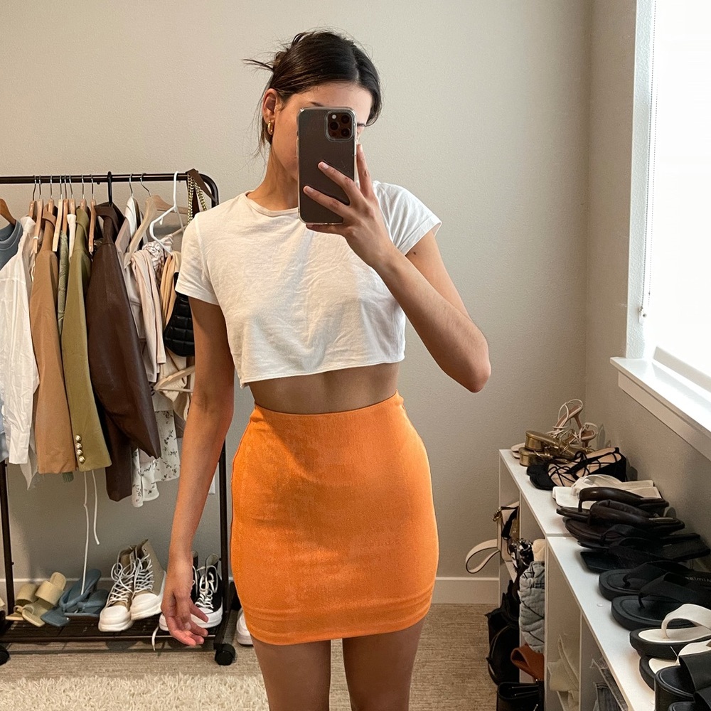 Orange skirt